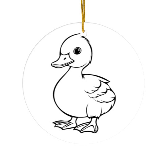 Duck Bird Nature Pond Ceramic Ornaments