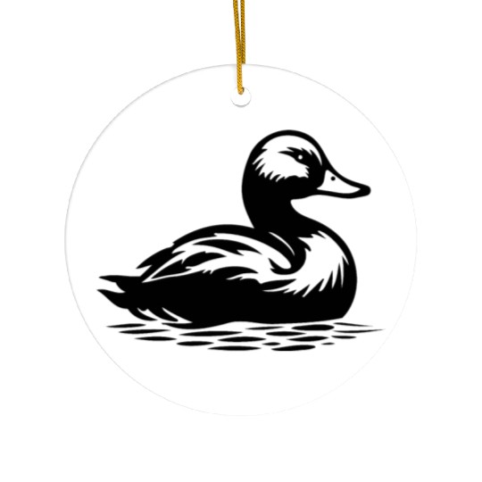Duck Bird Nature Pond Ceramic Ornaments