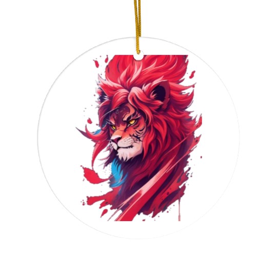 Ninja lion nice Ceramic Ornaments Ai design