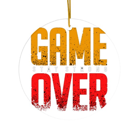 Game over vector Ceramic Ornaments design
