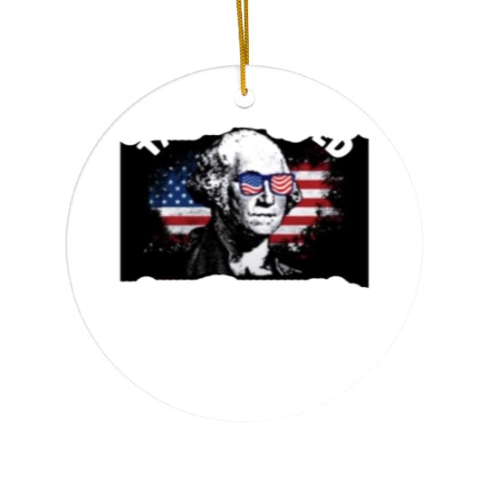 george washington teshirt Ceramic Ornaments