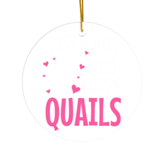 Quails Quail Lover Ceramic Ornaments