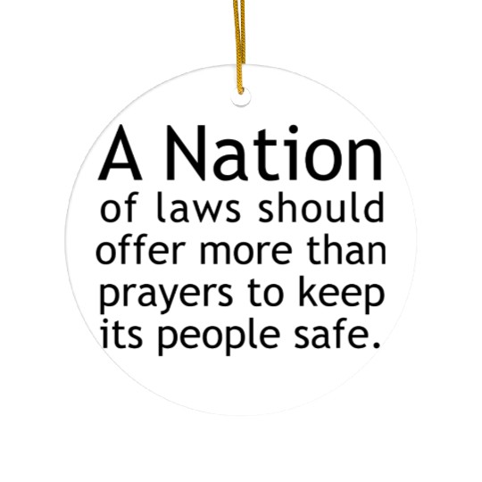 Nation of Laws summer Ceramic Ornaments