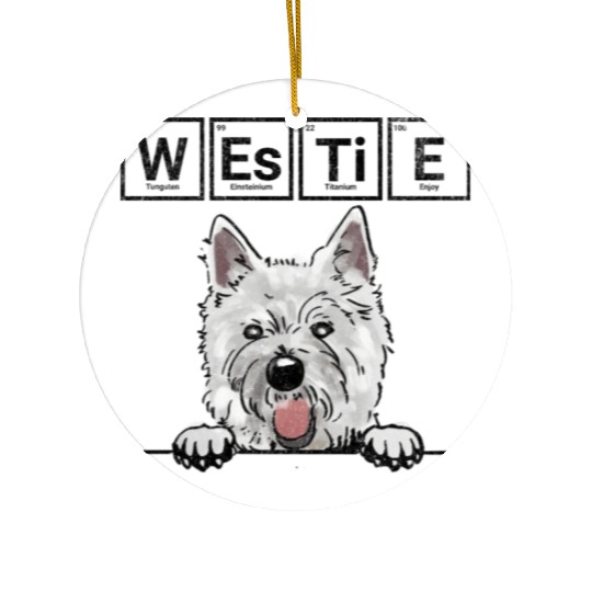 Periodic Table Of Dogs Dog Lover Funny Science Ceramic Ornaments