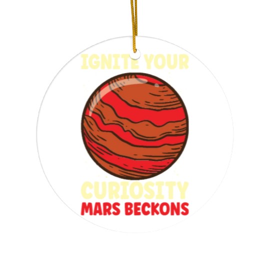 Mars Explore Astronaut Astronomy Solar System Ceramic Ornaments
