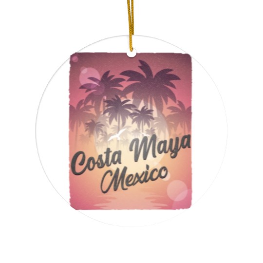 Costa Maya Mexico Ceramic Ornaments