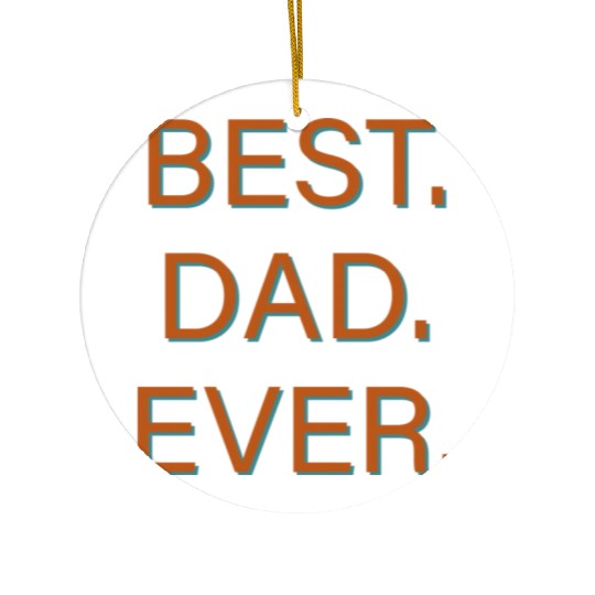 Best Dad Ever hipster Ceramic Ornaments