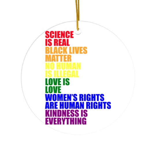 Science Is Real Ceramic Ornaments