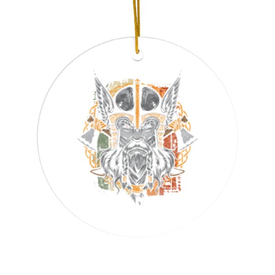 Odin Valhalla Symbol Ceramic Ornaments