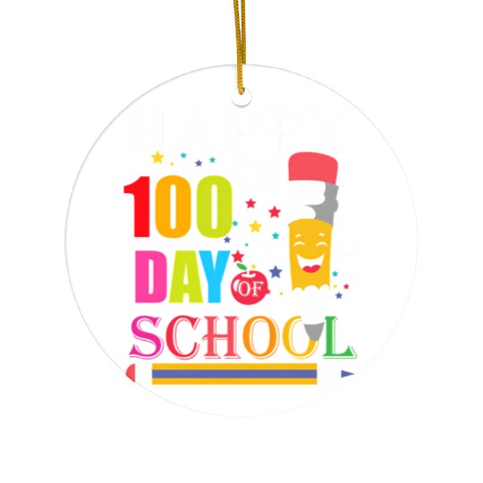 100Th Day Of School Teacher 100 Days Of School Sme Ceramic Ornaments