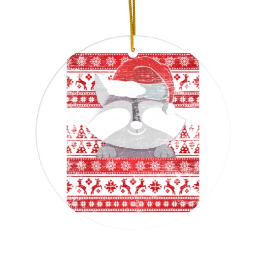 Zookeeper Raccoon Ugly Racoon Ceramic Ornaments