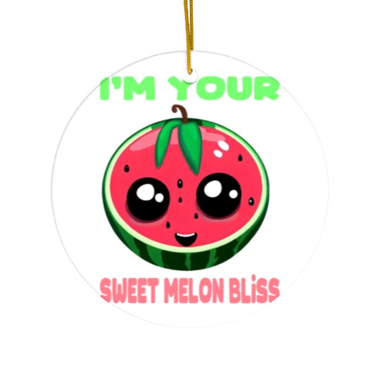 Watermelon - Your sweet melon magic Ceramic Ornaments