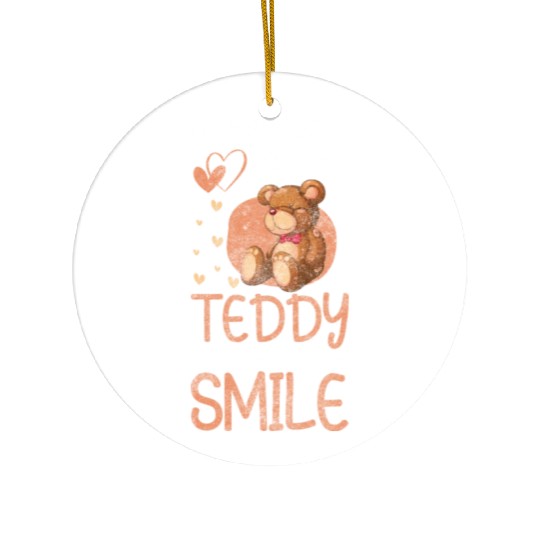 Teddy Bear Sweet Cuddly Ceramic Ornaments