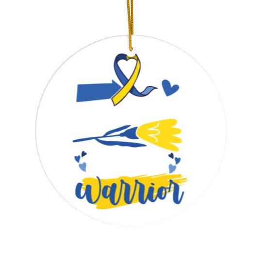 Proud Mom T21 World Down Syndrome Awareness Ceramic Ornaments