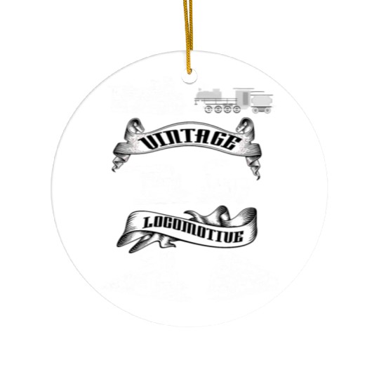 Locomotive Steam Engine Train Ceramic Ornaments