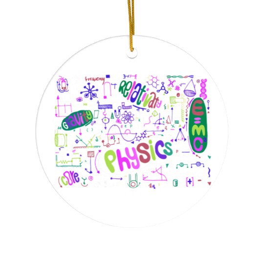 Theoretical Physics Geek Nerd Stem Science Ceramic Ornaments