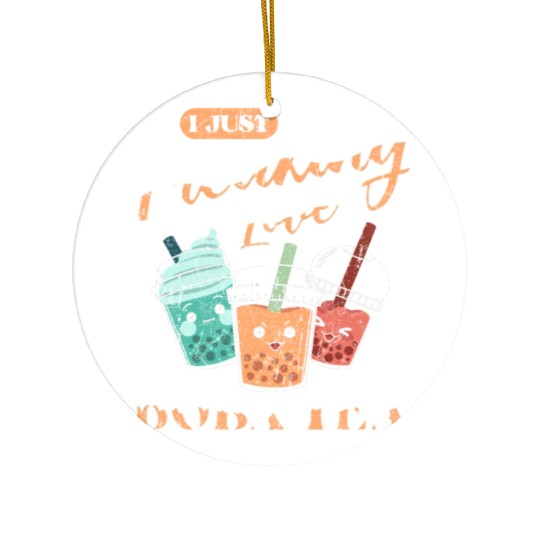 Bubble Tea Boba Ceramic Ornaments Kawaii