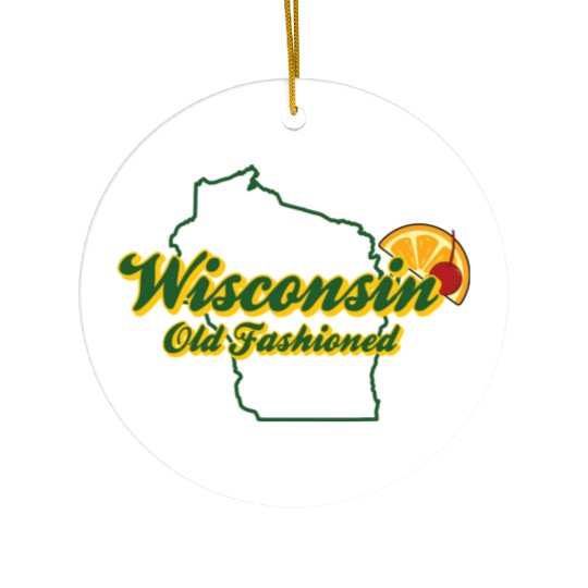 Wisconsin Old Fashioned Green Bay Ceramic Ornaments