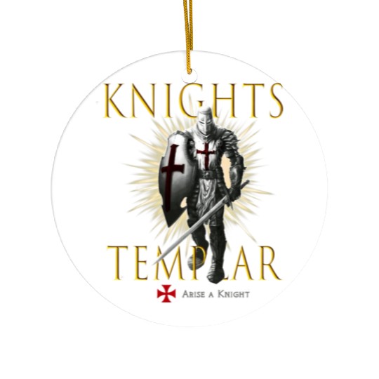 Knights Templar Christian Religious Warrior Oath E Ceramic Ornaments