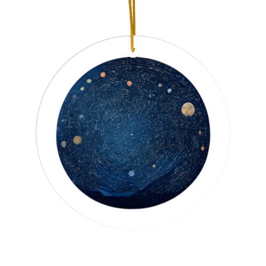 A Starry Night Ceramic Ornaments