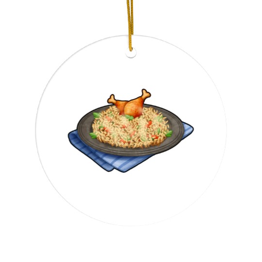 Gallo Pinto Costa Rican Cuisine Latin America Ceramic Ornaments