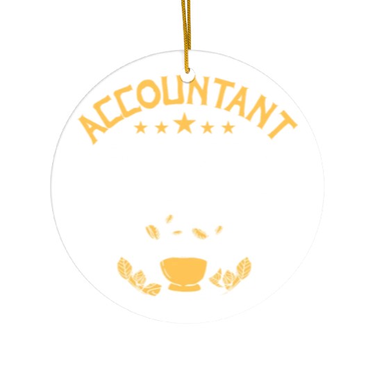 Coffee Drinker Caffeine CPA Accounting Accountant Ceramic Ornaments