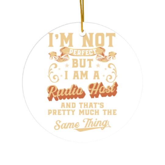 Radio Profession Microphone Retro Ceramic Ornaments