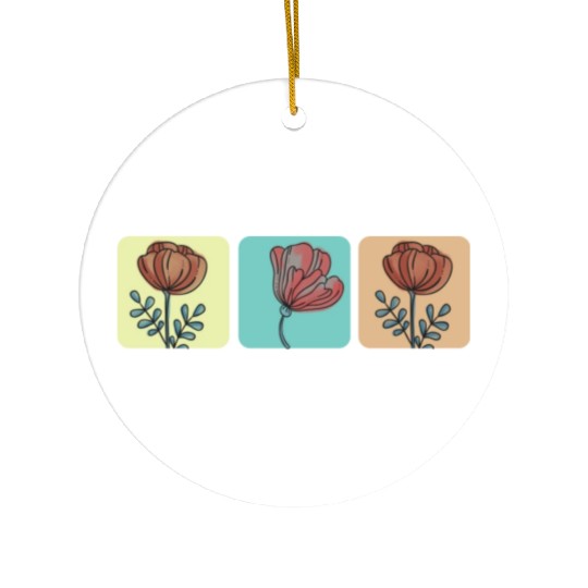 Tulips flower rose Ceramic Ornaments