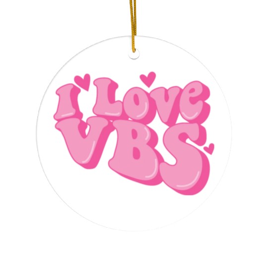 I Love VBS Crew Vacation Bible School Bible Ceramic Ornaments