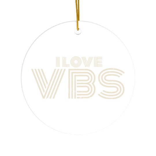 VBS Crew Summer Camp Vacation Teacher Student Ceramic Ornaments