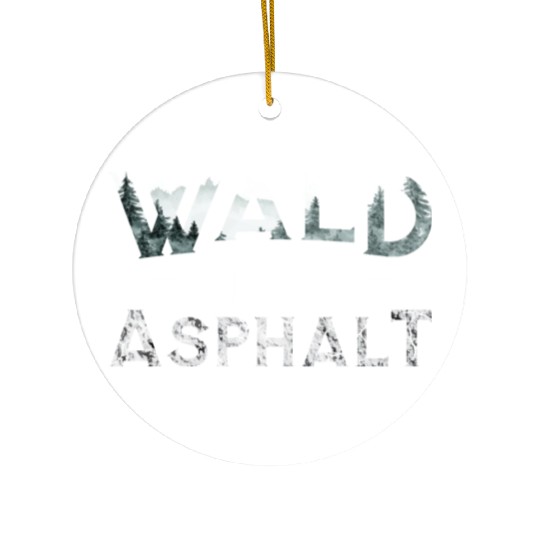 Forest Instead Of Asphalt Nature Ceramic Ornaments