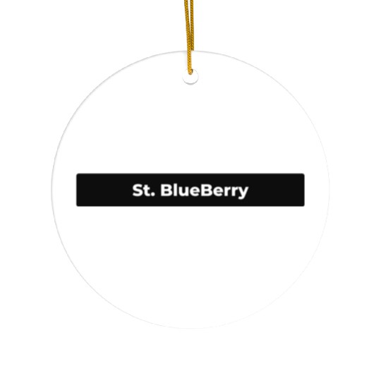 St. Blueberry Ceramic Ornaments