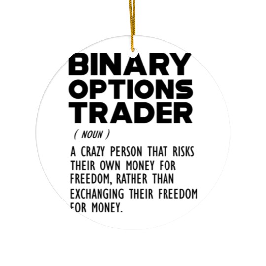 Binary Options Trader funny definition b Ceramic Ornaments