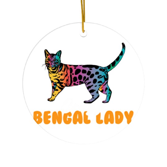 Crazy Bengal Lady Bengal Ceramic Ornaments