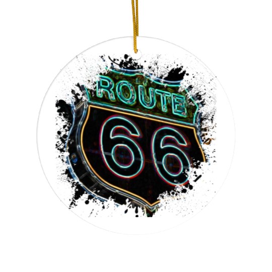 Route 66 Ceramic Ornaments