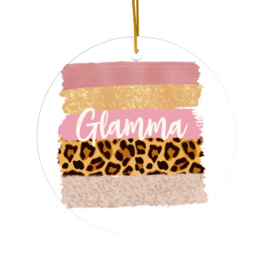 Glamma Glam Ma Nana Leopard Ceramic Ornaments