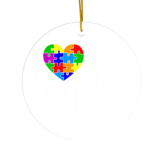 I Love My Wife Ceramic Ornaments