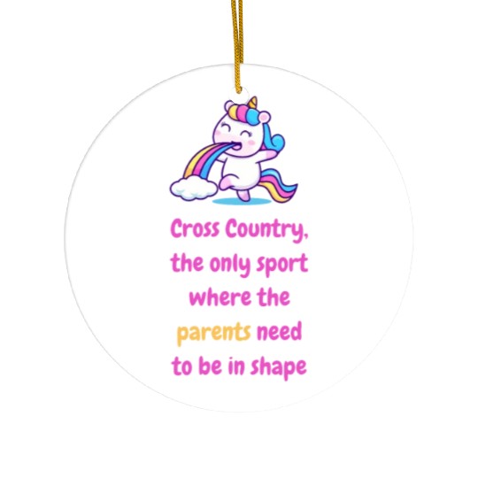 High School Running Ceramic Ornaments, Cross Country Parent,