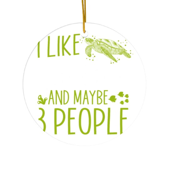 Sea Turtle Tortoise I Like Turtles Ceramic Ornaments