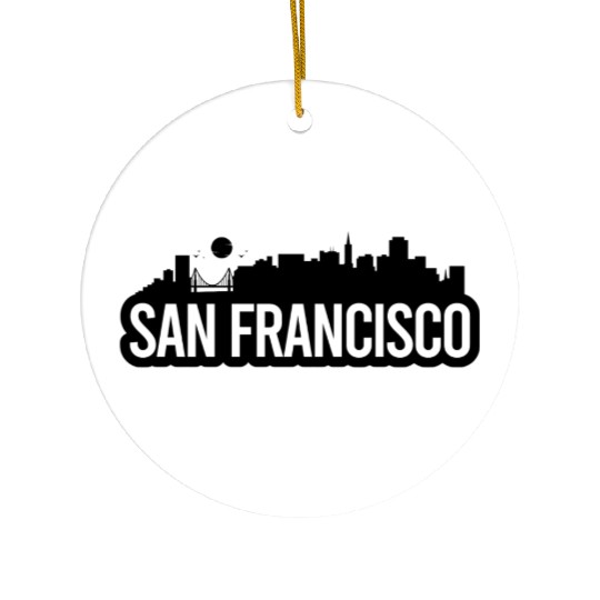 San Francisco Skyline Ceramic Ornaments