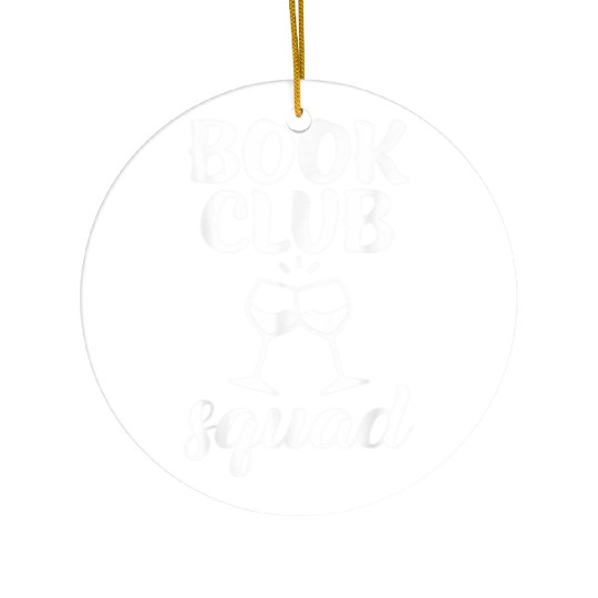 Book Club Squad for Reading and Wine Drinking Ceramic Ornaments