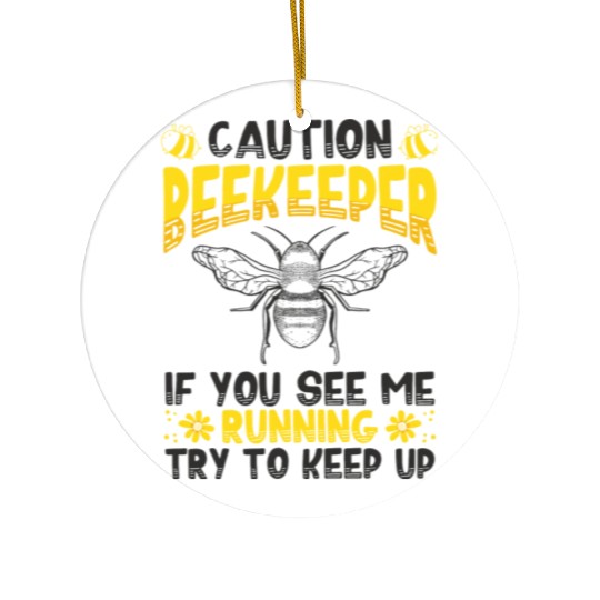 Beekeeper Idea Beekeeping Honey Bee Lover Ceramic Ornaments