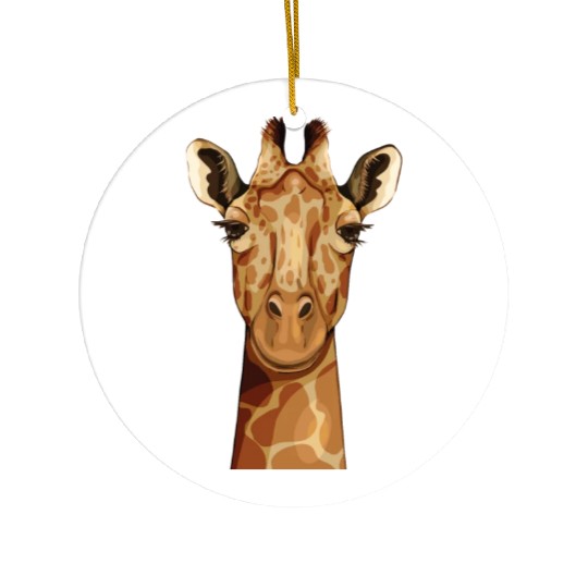 Giraffe Head Ceramic Ornaments