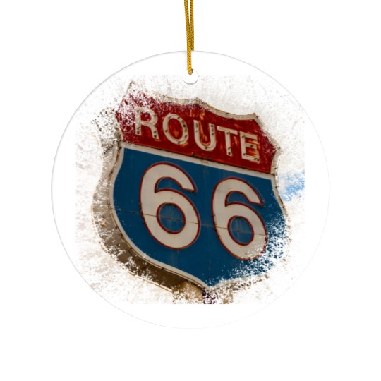 Route 66 Ceramic Ornaments