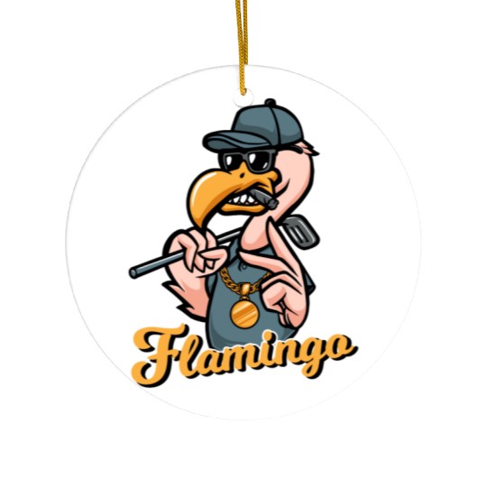 Flamingo Golf Ceramic Ornaments