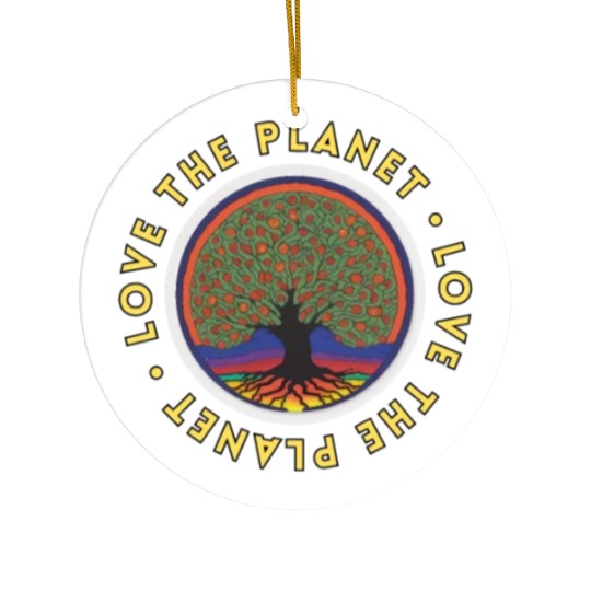 Tree: detailed, relaxing, & positive Ceramic Ornaments