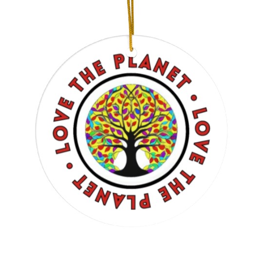 Tree: detailed, relaxing, & positive Ceramic Ornaments
