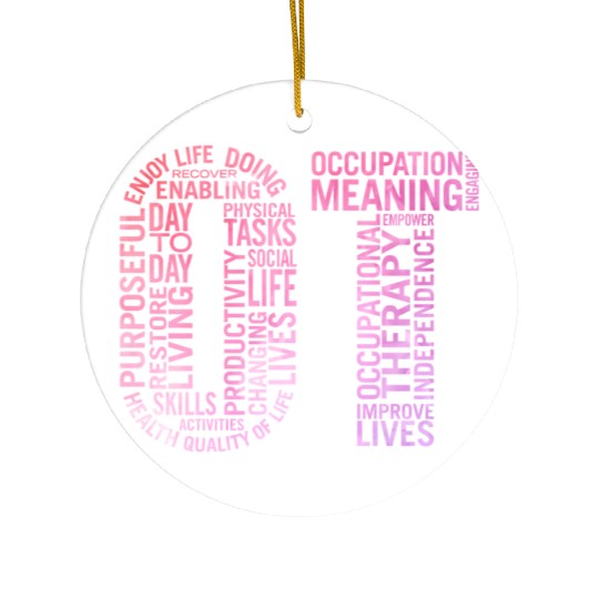 Occupational Therapy Ot Ceramic Ornaments