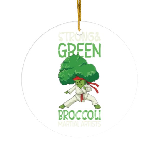 Broccoli Martial Arts Karate MMA Boxing Kicks Ceramic Ornaments