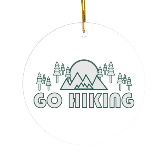 Take a Hike, Hiking Lover, Adventure, Nature. Ceramic Ornaments
